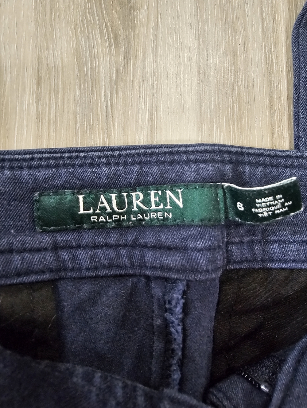 🟣3 For $51🟣 Lauren Ralph Lauren Women's Navy Modern Straight Pants - Picture 2 of 4